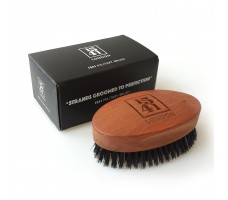 Military Hair Brush with Pure Black Bristle